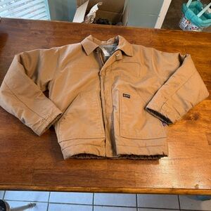 Lapco Fr tan canvas jacket size medium regular flame resistant cat 4